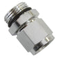 Aeroflow AF907-06-08S -8ORB to Female -6 Swivel Nut Silver