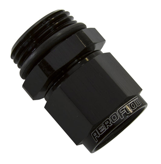 Aeroflow AF907-06-10BLK -1ORB to Female -6 Swivel Nut Black