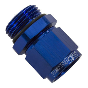Aeroflow AF907-06 -6ORB to Female -6 Swivel Nut Blue