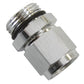 Aeroflow AF907-08-10S -1ORB to Female -8 Swivel Nut Silver