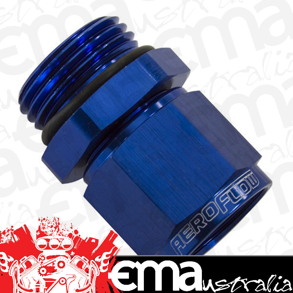 Aeroflow AF907-10 -10ORB > Female -10 Swivel Nut Blue