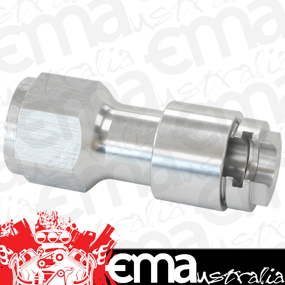 Aeroflow AF908-08-02S 3/8" Push On Efi to -8ORB Port Silver Quick Connect Efi