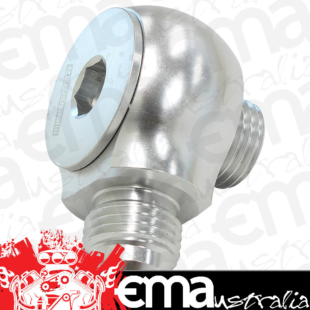 Aeroflow AF909-06S Slimline -6ORB to -6AN 90 Deg For Use In Tight Radius Area