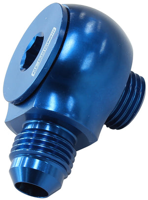 Aeroflow AF909-08-10 Slimline -10ORB to -8AN 90 Degfor Use In Tight Radius Area