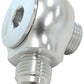Aeroflow AF909-08-10S Slimline -10ORB to -8AN 90 Degfor Use In Tight Radius Area