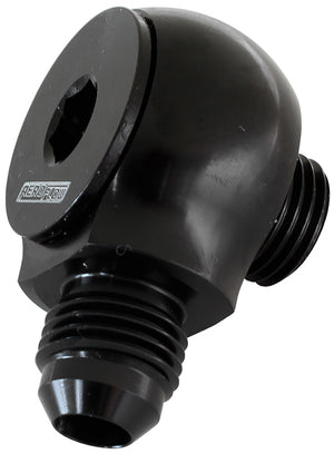 Aeroflow AF909-10BLK Slimline -10ORB to -10AN 90Degfor Use In Tight Radius Area