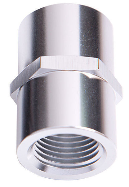 Aeroflow Performance Products AF910-08S Female Coupler 1/2" NPT Silver Female to Female