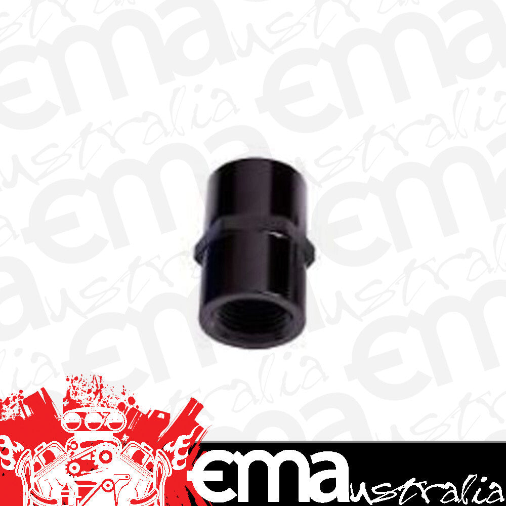 Aeroflow AF910-12BLK Female Coupler 3/4" NPT Black Female to Female