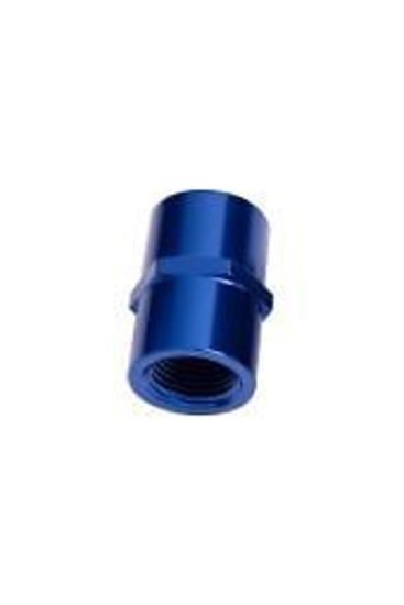 Aeroflow AF910-16 Female Coupler 1" NPT Blue Female to Female
