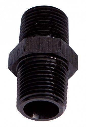 Aeroflow AF911-02BLK Male Coupler 1/8" NPT Black Male to Male