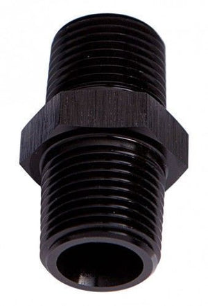Aeroflow AF911-02BLK Male Coupler 1/8" NPT Black Male to Male