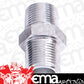 Aeroflow AF911-02S Male Coupler 1/8" NPT Silver Male to Male
