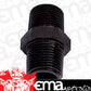 Aeroflow AF911-04BLK Male Coupler 1/4" NPT Black Male to Male
