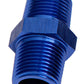 Aeroflow AF911-08 Male Coupler 1/2" NPT Blue Male to Male