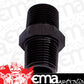 Aeroflow AF911-16BLK Male Coupler 1" NPT Black Male to Male