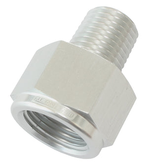 Aeroflow AF912-02-04S NPT Pipe Expander Silver 1/8" NPT Male 1/4" NPT Female