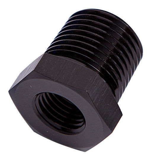 Aeroflow AF912-04-02BLK NPT Pipe Reducer Black 1/4" NPT Male 1/8" NPT Female