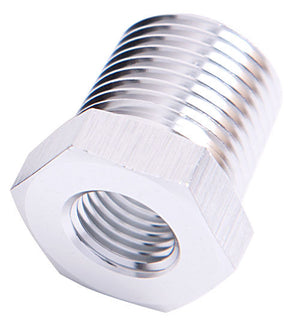 Aeroflow AF912-08-06S NPT Pipe Reducer Silver 1/2" NPT Male 3/8" NPT Female