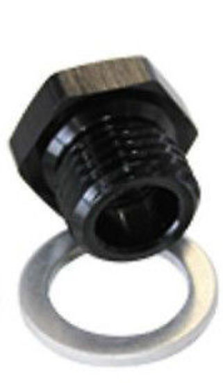Aeroflow AF912-M14-02BLK M14x1.5 Pipe Reducer to F/Male1/8" NPT Black