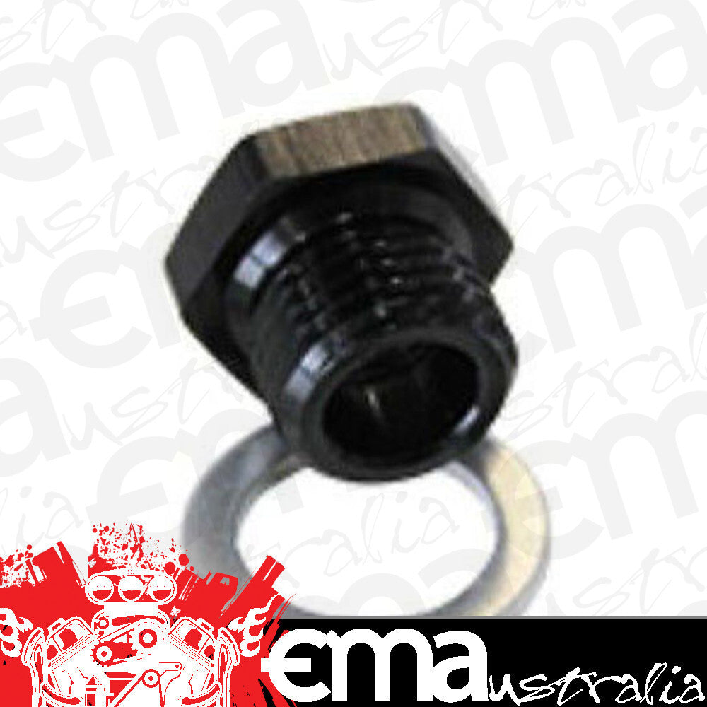 Aeroflow AF912-M18-02BLK M18x1.5 Pipe Reducer to F/Male1/8" NPT Black
