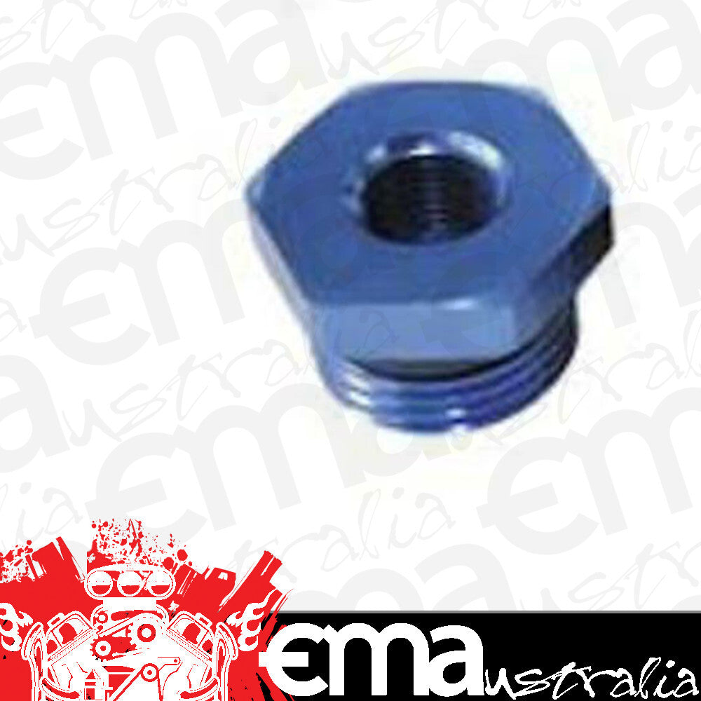 Aeroflow AF912-P06-02 -6ORB Port Reducer to 1/8" NPTblue Male to Female