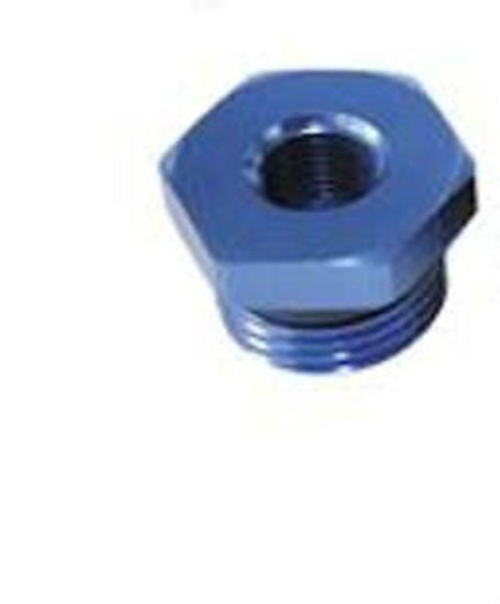 Aeroflow AF912-P12-02 -12ORB Port Reducer to 1/8 NPTblue Male to Female