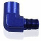 Aeroflow AF914-20 90 Deg Female to Male 1-1/4" NPT Blue