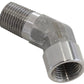 Aeroflow AF915-02SS 45 Deg Female - Male Elbow 1/8NPT Stainless Steel