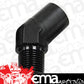 Aeroflow AF915-16BLK 45 Deg Female to Male 1" NPT Black