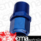 Aeroflow Performance Products AF916-04-04 1/4" NPT to -4AN Female Nut Blue Straight Swivel Nut
