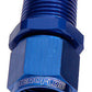Aeroflow AF916-06-04 1/4" NPT to -6AN Female Nut Blue Straight Swivel Nut