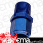 Aeroflow AF916-06-04 1/4" NPT to -6AN Female Nut Blue Straight Swivel Nut