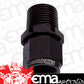 Aeroflow AF916-10-08BLK 1/2" NPT to -10AN Female Nut Black Straight Swivel Nut