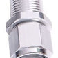 Aeroflow AF916-10-08S 1/2" NPT to -10AN Female Nut Silver Straight Swivel Nut