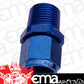 Aeroflow AF916-12-08 1/2" NPT to -12AN Female Nut Blue Straight Swivel Nut