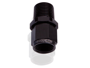 Aeroflow Performance Products AF916-12-08BLK 1/2" NPT to -12AN Female Nut Black Straight Swivel Nut