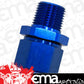 Aeroflow AF916-12-12 3/4" NPT to -12AN Female Nut Blue Straight Swivel Nut