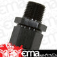 Aeroflow AF916-12-12BLK 3/4" NPT to -12AN Female Nut Black Straight Swivel Nut
