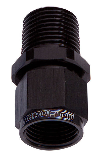 Aeroflow Performance Products AF916-16-12BLK 3/4" NPT to -16AN Female Nut Black Straight Swivel Nut