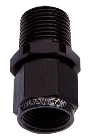 Aeroflow Performance Products AF916-16-12BLK 3/4" NPT to -16AN Female Nut Black Straight Swivel Nut