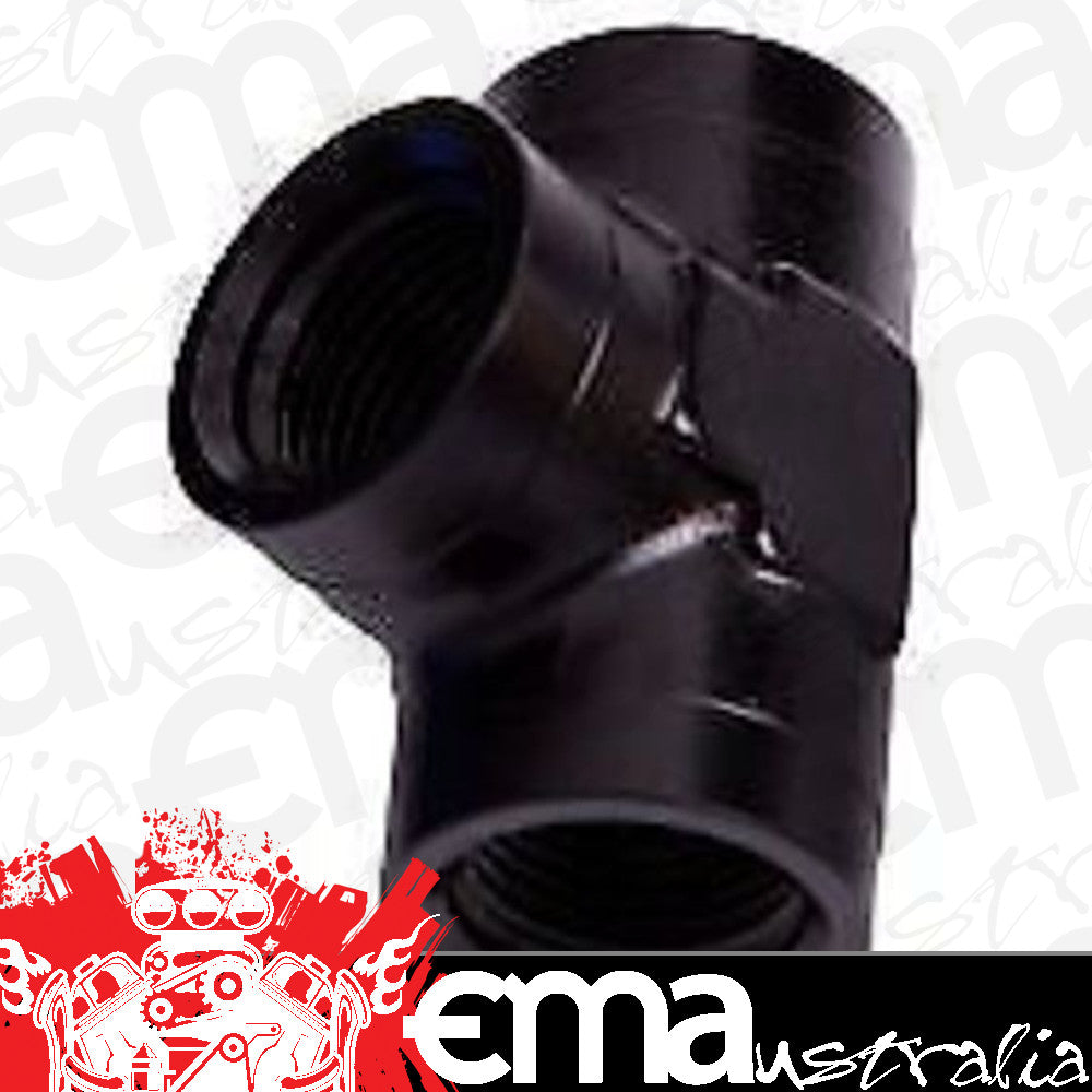 Aeroflow AF917-06BLK Female Pipe Tee 3/8" NPT Black Female 3/8" NPT