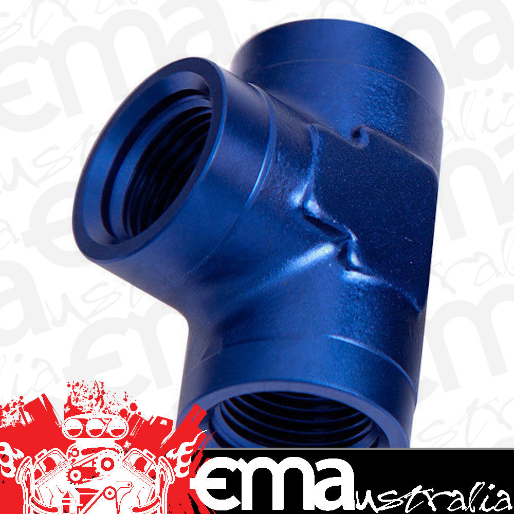 Aeroflow AF917-08 Female Pipe Tee 1/2" NPT Blue Female 1/2" NPT