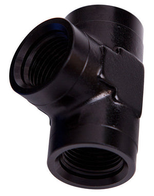 Aeroflow AF917-08BLK Female Pipe Tee 1/2" NPT Black Female 1/2" NPT