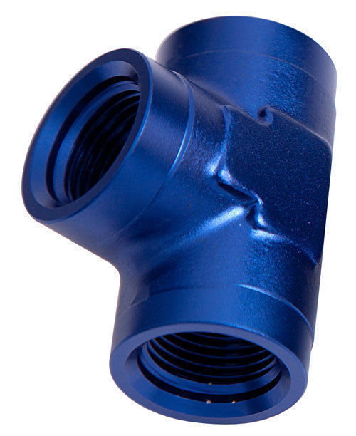 Aeroflow Performance Products AF917-10 NPT FEMALE PIPE TEE 3/4" BLUE