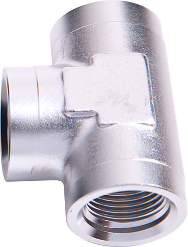 Aeroflow Performance Products AF917-10S NPT FEMALE PIPE TEE 3/4" SILVER
