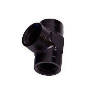 Aeroflow AF917-12BLK Female Pipe Tee 3/4" NPT Black Female 3/4" NPT