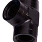 Aeroflow AF917-16BLK Female Pipe Tee 1" NPT Black Female 1" NPT
