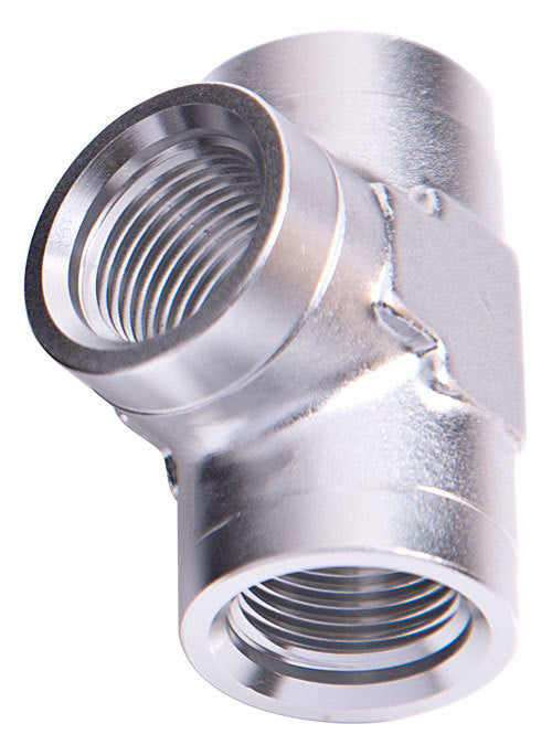Aeroflow AF917-16S Female Pipe Tee 1" NPT Silver Female 1" NPT