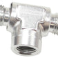Aeroflow AF918-03-02S -3AN Male Tee with 1/8 On Sidesilver Female 1/8" NPT On Side