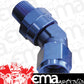 Aeroflow AF919-06-04 45 Deg 1/4" NPT to -6AN Femaleblue Full Swivel Fitting